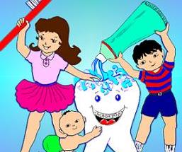 brushing teeth for kids campaign poster
