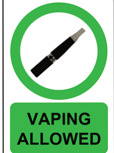 vaping sign